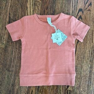 Kate Quinn Short Sleeve Essential crew neck tee | Auburn organic cotton 2T NEW